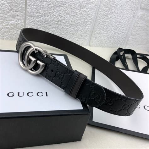 cintura gucci nera falsa|gucci buckle width.